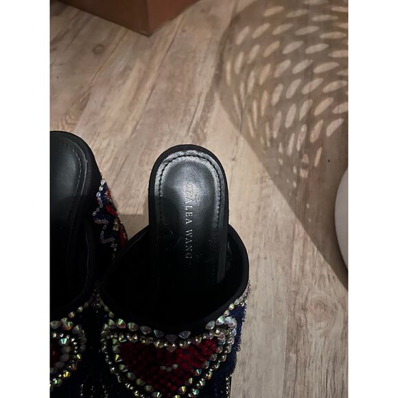 Azalea Wang Logan Women's Rhinestone Platform Sandals Multicolor Size 6 - Picture 3 of 10